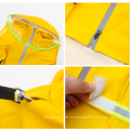 Ropa de perrito con capucha con cremallera de impermeable ropa para perros impermeable